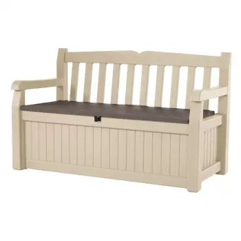 KETER Storage Bench Eden Garden Bench 265L Beige