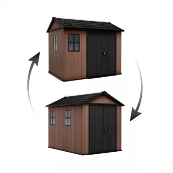KETER Newton Plus 9x7.5 Shed Brown