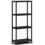 KETER 4-Tier Shelf 60 with 4 Shelves 60x30x135cm Black