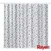 RAYEN Shower Curtain 180x200cm White/Blue, Polyester