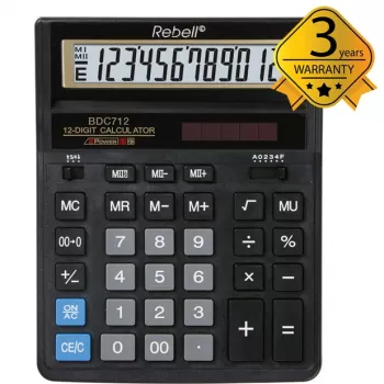 Rebell BDC712GL Desktop Calculator