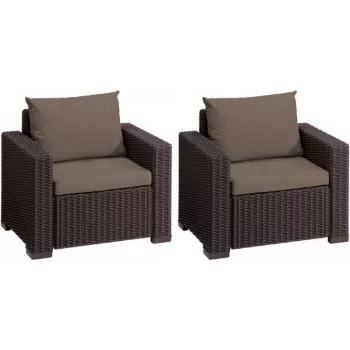 KETER Garden chairs 2pcs. California brown