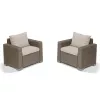 KETER Garden Chairs 2pcs California Beige