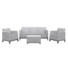 KETER Garden furniture set Scandi Forma 3 Seater Set light grey/dark steel grey