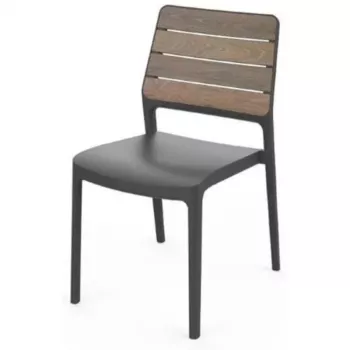 KETER Deco Porto Garden Chair Walnut/Grey