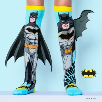 MADMIA Children's Knee-High Socks DC Comics / Batman with 3D Wings / MB001