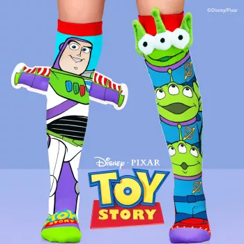 MADMIA Children's Knee-High Socks Toy Story Toystory Buzz Lightyear 3D / Md041