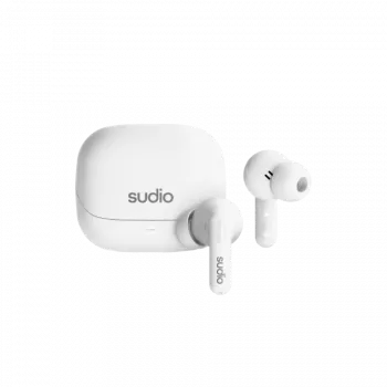 Sudio C8 In-Ear Headphones, ANC, Bluetooth 5.4, White