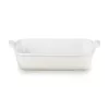 Le Creuset rectangular Heritage stoneware baking dish 26x19cm / 2,4L white