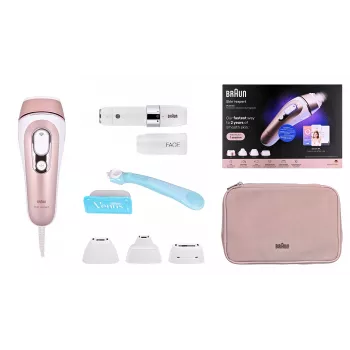 Braun Skin i-expert Pro 7 PL7432 IPL Hair Remover, 400000 Light Pulses, White/Pink