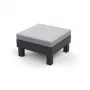 KETER Element Garden Stool/Table with Cushion Grey/Light Grey