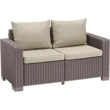 KETER California garden sofa 2-seater sofa beige