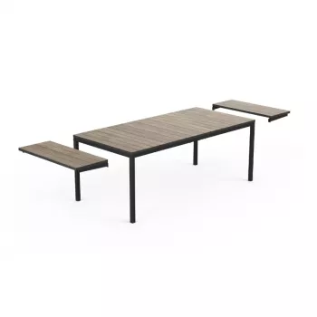 KETER Garden table extendable Deco Porto Nova Extendable 200-280 ash wood tone/black
