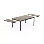 KETER Deco Porto Nova Extendable Garden Table 160-240 Ash Wood Tone/Black