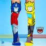 MADMIA Children's Knee-High Socks Transformers Optimus Bumblebee 3D / Mm247