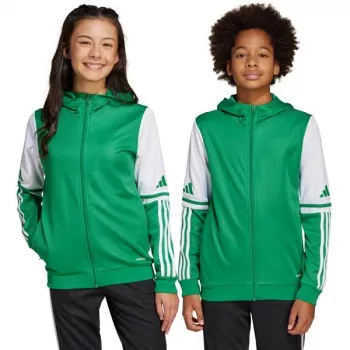 adidas Squadra 25 Hoody Children's Sweatshirt green and white JP3163 140cm