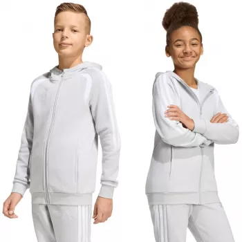 adidas Tiro 26 League Sweat Full Zip Hoodie Children's Sweatshirt grey KF3323 152cm