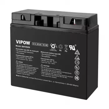 VIPOW Battery Type MC for Motorcycles 12V 25Ah