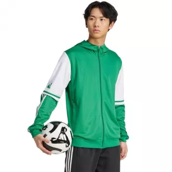 Men's adidas Squadra 25 Hoody Sweatshirt green and white JP3164 L