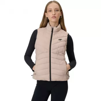 4F Women's Gilet F347 beige 4FWSS26TVJAF347 83S XL