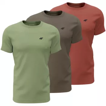 Men's T-Shirt 4F M4480 green, brown, burgundy 4FWSS26TTSHM4480 90S S