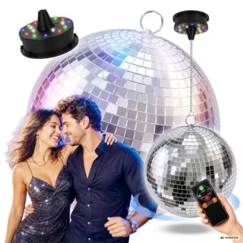 LIGHT4ME MBM 40 IR mirror ball silver