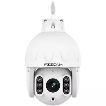 FOSCAM SD8P Outdoor Camera with Pan/Tilt and Wi-Fi, 8MP 4K, 4x Optical Zoom, IP66, White