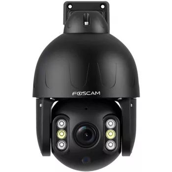 Foscam SD8EP Outdoor Pan/Tilt Camera with PoE, 8MP 4K, 4x Optical Zoom, IP66, Black
