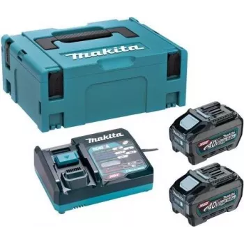 Makita PSKGRT2J XGT 40V max Power Source Kit with 2x 5.0Ah batteries and rapid charger
