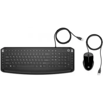 HP Inc. Wired Keyboard and Mouse 250 Combo - Silver White 9DF28AA#UUZ