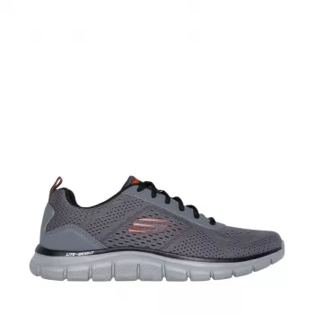 Skechers Track Leshur Men's Training Shoes, Anthracite/Orange, EU 44
