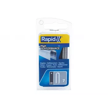Rapid Tools Cable Clips Type 7, 12 mm, Galvanised with Saw Cut, Flat Wire Clips – 1 Piece (40109523)