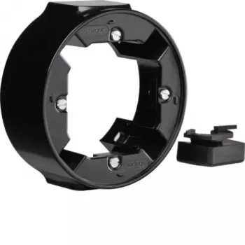 Hager WTD3110BG Surface-Mounted Frame 1-Gang Series 1930 Black Glossy