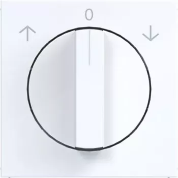 HAGER WAF1317WG Centre Plate for Blind Rotary Switch, Studio White