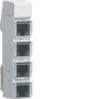 Hager LMN Bus Module, 4x RJ12 Sockets, Passive, Without Power Supply ZZ12LMN04P