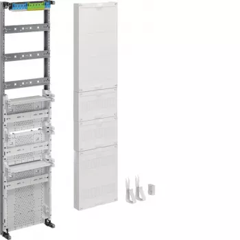 Hager ZU37VT3APZ2 universZ distribution field, 3 fields, 7 rows, APZ2 meter space, 252 TE, 5-Pole busbar