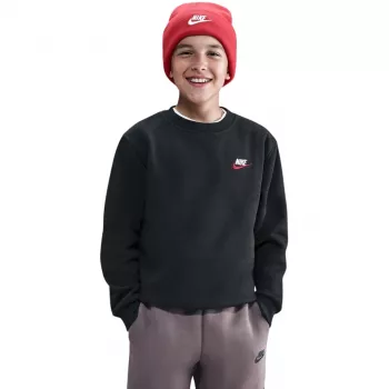Nike Sportswear Club Fleece Kids' Sweatshirt Black Size L