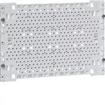 Hager UM00M0 mounting plate, plastic, 175 x 250 mm, grey