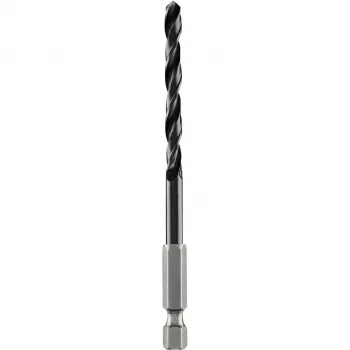 Bosch Accessories 2609255142 HSS Metal Twist Drill 5 mm Rolled Hex Shank 1/4 inch (6.3 mm) 1 pc.