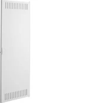 Hager Volta VDI UPV/HWV Replacement Door, 4-Row, with Hinge, Steel, White Painted, 288 mm Width VZ126N