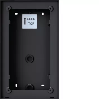 Hager REW406X Surface-Mounted Housing for Mono Intercom, 1 Button