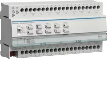 HAGER TYMS620D KNX Secure Switching and Blind Actuator, 20 Switching / 10 Blind Channels, 16 A, DIN Rail