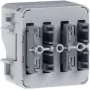 Hager WNT304 KNX Secure 2-Gang Push-button Module, Surface Mounting
