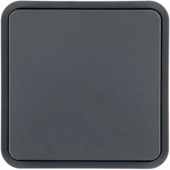 Hager WNT902 1-Gang Rocker Switch Cover, Light Grey