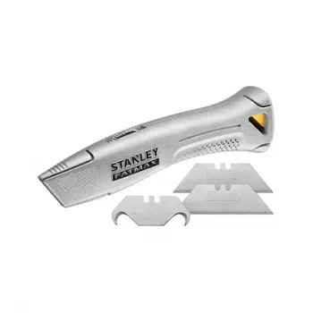 STANLEY FATMAX Retractable Utility Knife, Silver, 0.55 mm Blade, 1 Piece (FMHT10501-0)