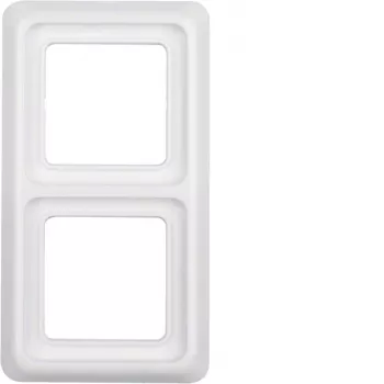 Hager 2-Gang Frame WWD1200PW Polar White