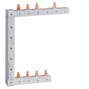 HAGER KCF963L Vertical Left Phase Busbar, 2-Row, 63 A, 12 Modules, Pin Type