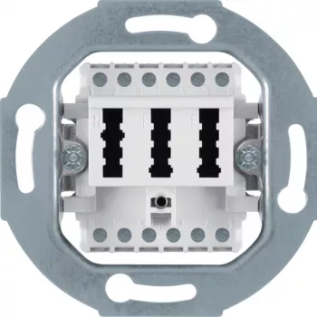 HAGER WDF4011WG TAE Connection Box 2 x 6/6NFF Polar White Matt