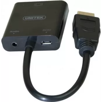 Exertis Connect 051248 VGA to HDMI Adapter Cable 0.15 m Black