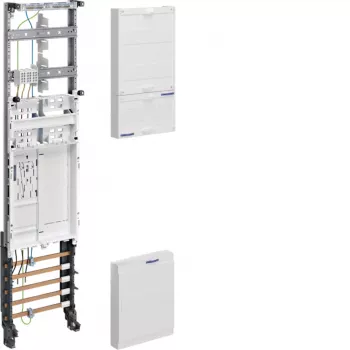 HAGER ZH3EN27 Complete Meter Panel, 1 Meter Position, BKE-I, Universal Z, 1-Field, 1050mm Height